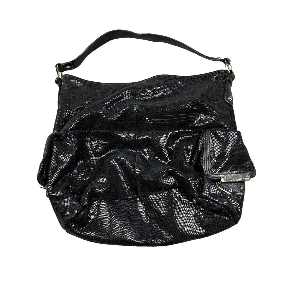 B. Makowsky Black Pearl Medium Rachel Tote‎ Bag